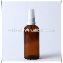 Amber glass bottle with oil sprayer pump